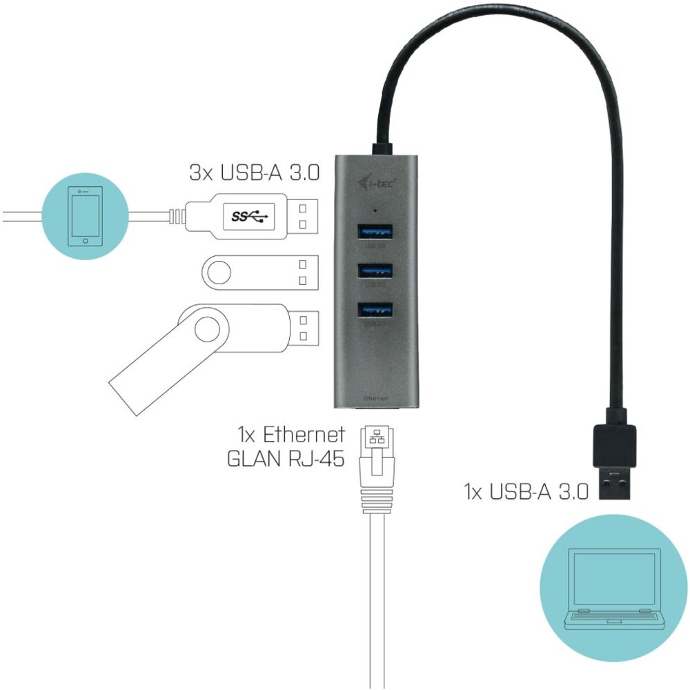 i-tec-USB-3-0-Metal-HUB-3-Port-Gigabit-Ethernet-Adapter