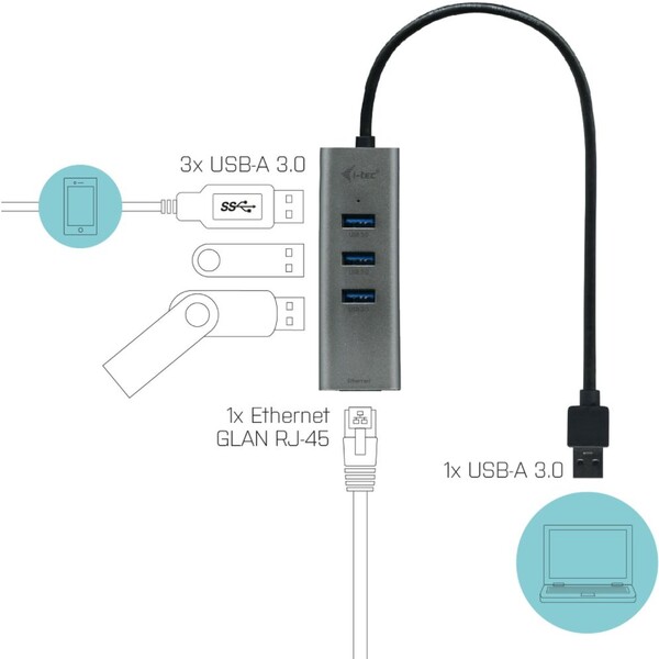 i-tec-USB-3-0-Metal-HUB-3-Port-Gigabit-Ethernet-Adapter