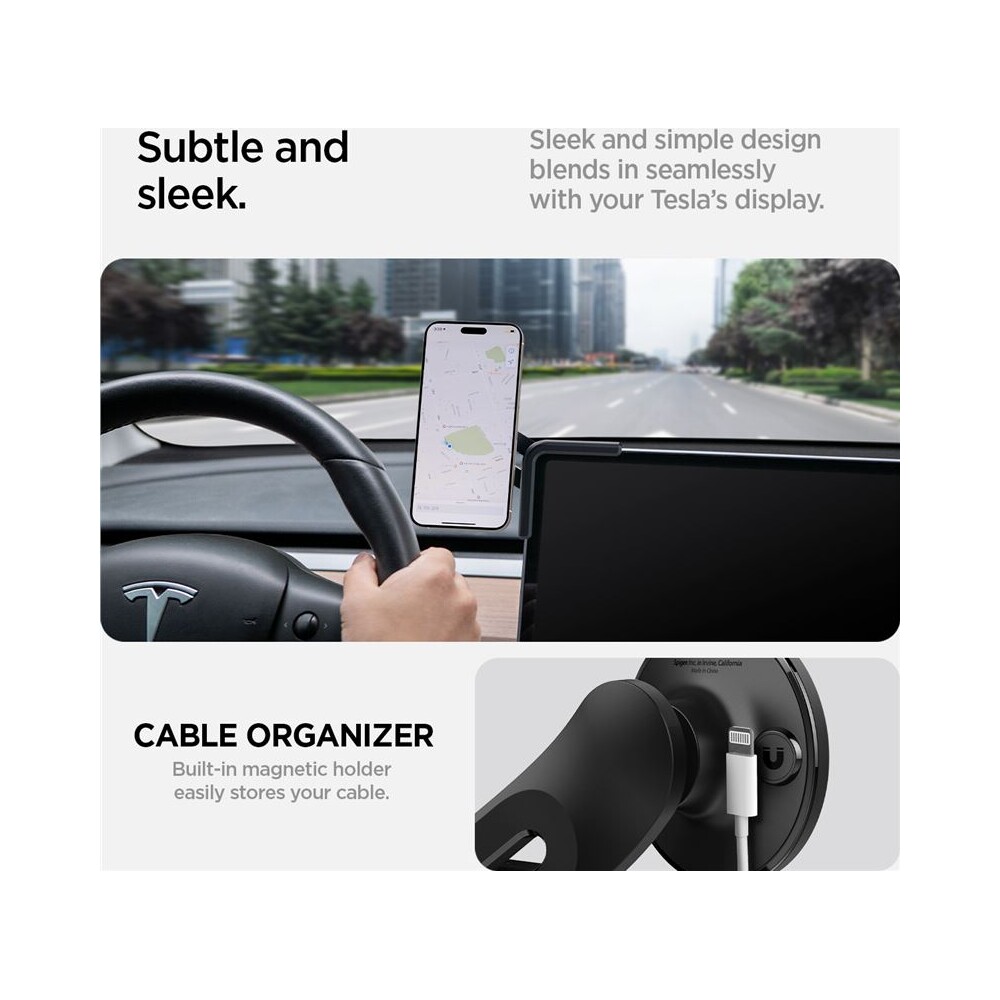 Spigen-Tesla-TapLock-MagSafe-Car-Mount-Holder-drzak-na-obrazovku-cerny