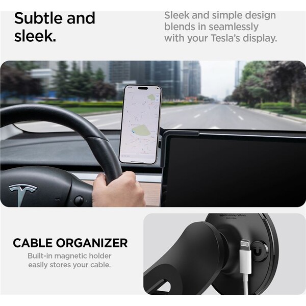 Spigen-Tesla-TapLock-MagSafe-Car-Mount-Holder-drzak-na-obrazovku-cerny