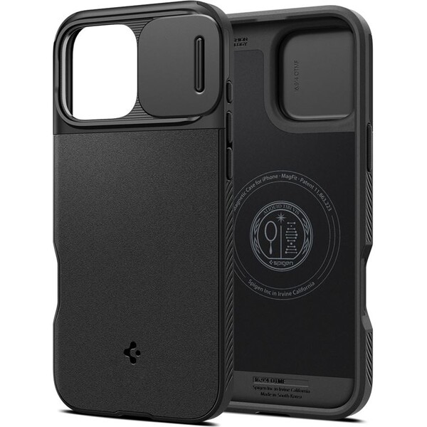 Spigen-Optik-Armor-MagSafe-kryt-iPhone-16-Pro-black