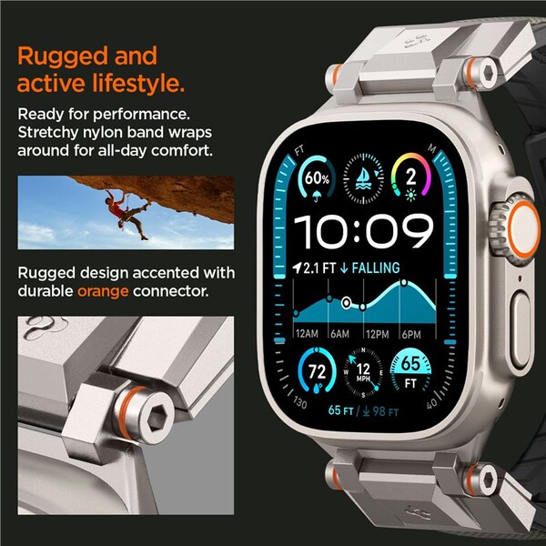 Spigen-DuraPro-Armor-reminek-Apple-Watch-Ultra-49-46-45-44-42mm-sedy