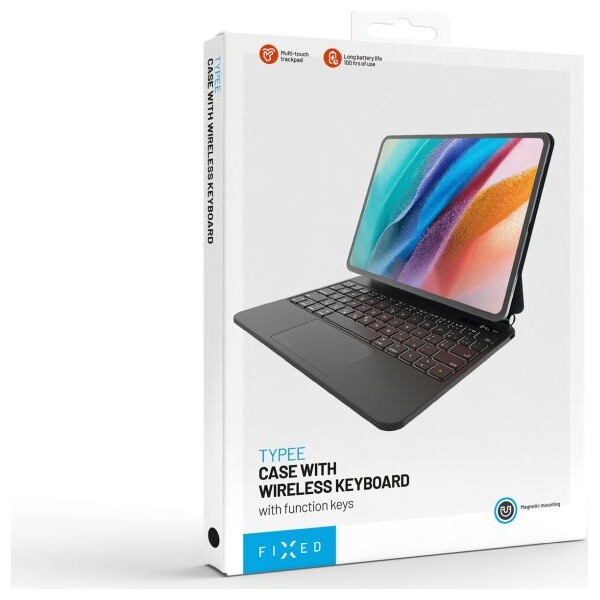 FIXED-Typee-pouzdro-s-bezdratovou-klavesnici-Apple-iPad-Pro-11-M5-2025-M4-2024-EN-cerna