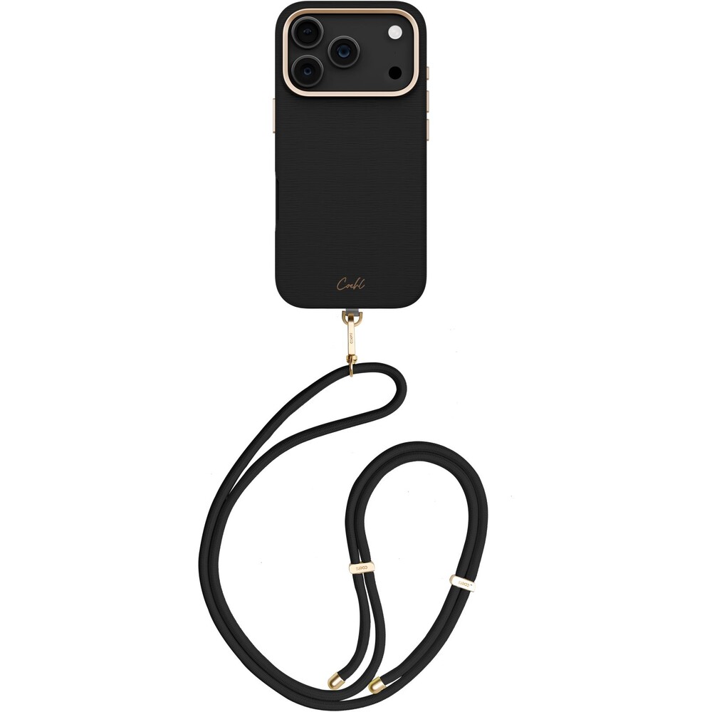 UNIQ-Coehl-Mirelle-MagSafe-kryt-s-poutkem-iPhone-17-Pro-Ebony