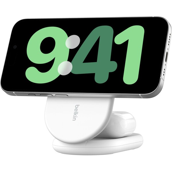 Belkin-BOOST-CHARGE-Qi2-MagSafe-15W-2v1-skladaci-nabijecka-bila
