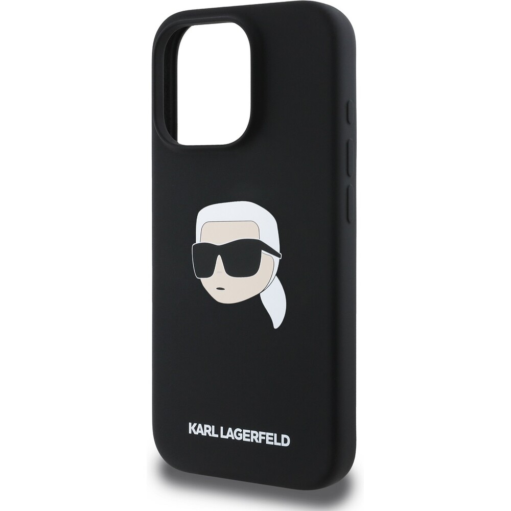 Karl-Lagerfeld-Liquid-Silicone-Karl-Head-MagSafe-kryt-iPhone-16-Pro-cerny