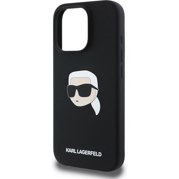 Karl-Lagerfeld-Liquid-Silicone-Karl-Head-MagSafe-kryt-iPhone-16-Pro-cerny