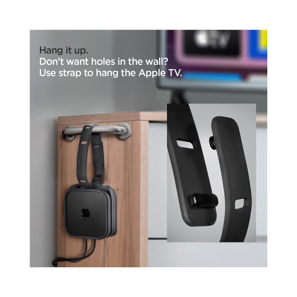 Spigen-Silicone-Fit-Mount-silikonovy-drzak-pro-Apple-TV-4K-3th-Gen-2022-cerny