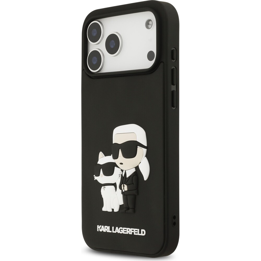 Karl-Lagerfeld-3D-Rubber-Karl-and-Choupette-kryt-iPhone-17-Pro-Max-cerny