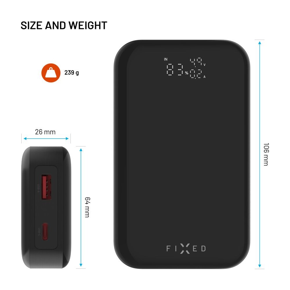 FIXED-Zen-10-Pro-powerbanka-s-LCD-displejem-30W-10-000-mAh-cerna