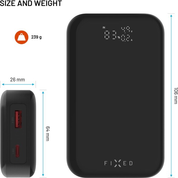 FIXED-Zen-10-Pro-powerbanka-s-LCD-displejem-30W-10-000-mAh-cerna