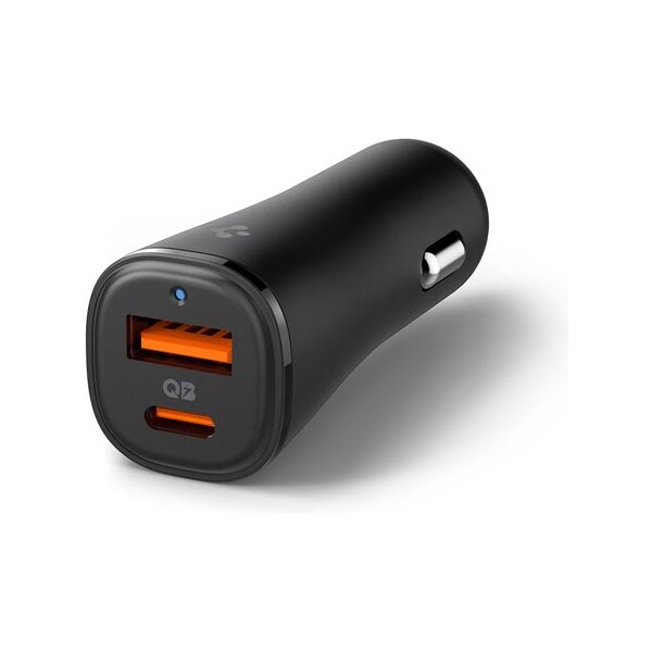 Spigen-ArcStation-Essential-48W-nabijecka-do-auta-cerna