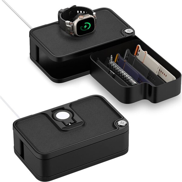 Spigen-Organizer-S340-pro-Apple-Watch-a-doplnky-cerny