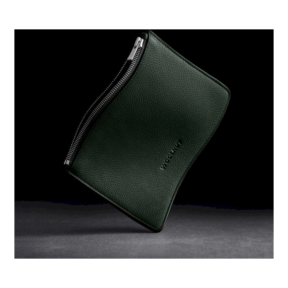 Woolnut-Leather-Pouch-Flat-kozene-pouzdro-tmave-zelene