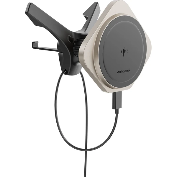 CubeNest SQ1C1 Qi2 (MagSafe) držák do auta s nabíjením titanový - Držáky - Obrázek 96BC000K01