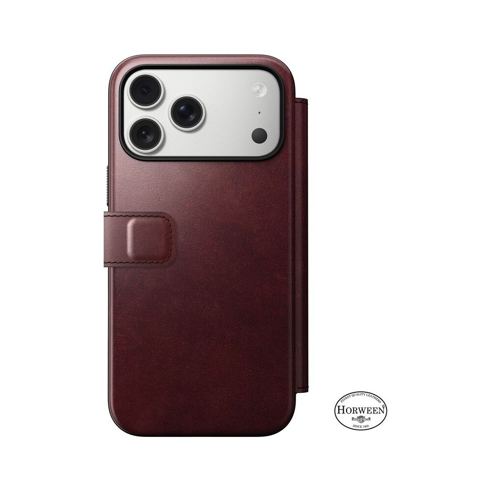 Nomad-Modern-Leather-Folio-Horween-MagSafe-kozene-pouzdro-iPhone-17-Pro-Max-Burgundy