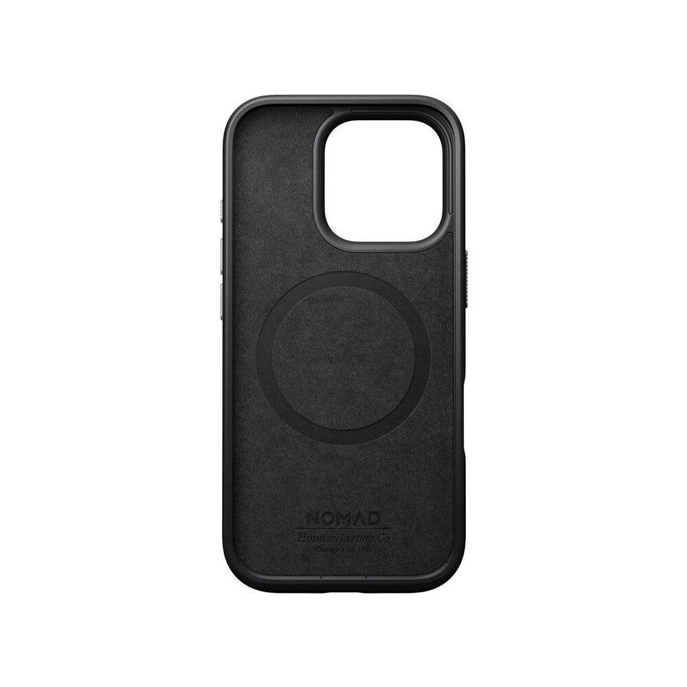 Nomad-Modern-Leather-Case-MagSafe-kryt-iPhone-16-Pro-zeleny-chromovany