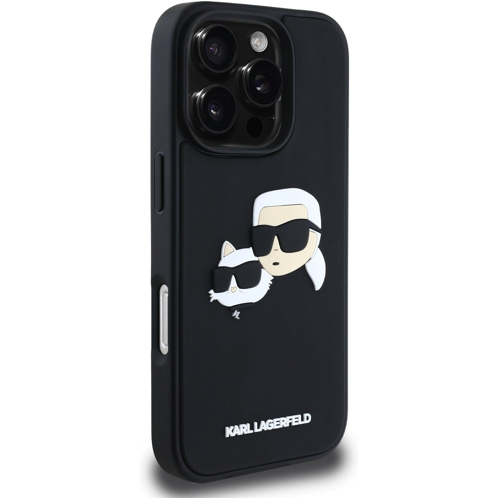 Karl-Lagerfeld-3D-Rubber-Double-Heads-kryt-iPhone-16-Pro-cerny