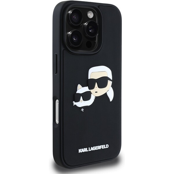 Karl-Lagerfeld-3D-Rubber-Double-Heads-kryt-iPhone-16-Pro-cerny