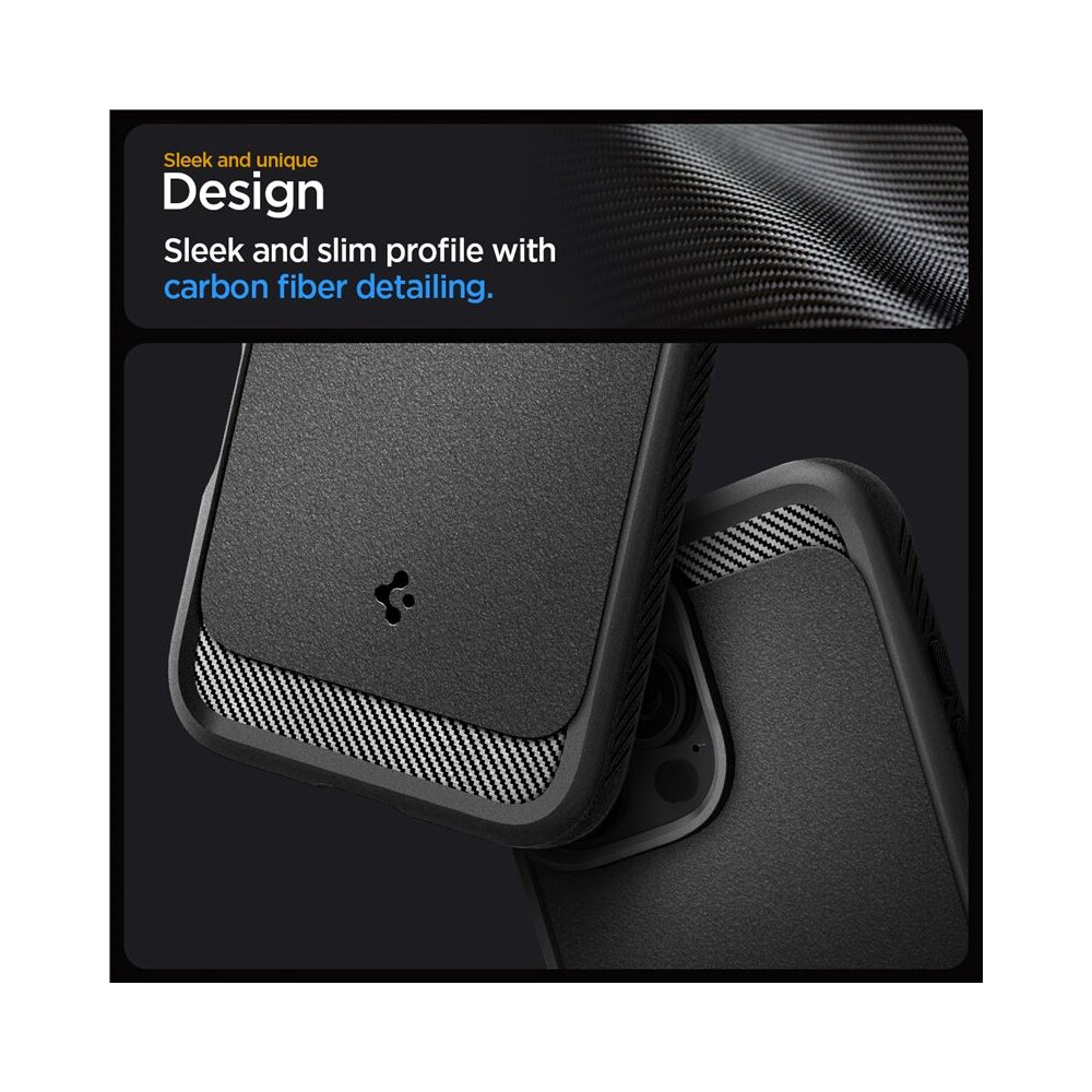 Spigen-Rugged-Armor-MagSafe-kryt-iPhone-16-Pro-matte-black