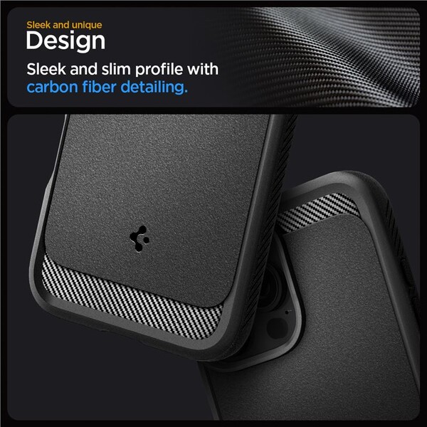 Spigen-Rugged-Armor-MagSafe-kryt-iPhone-16-Pro-matte-black