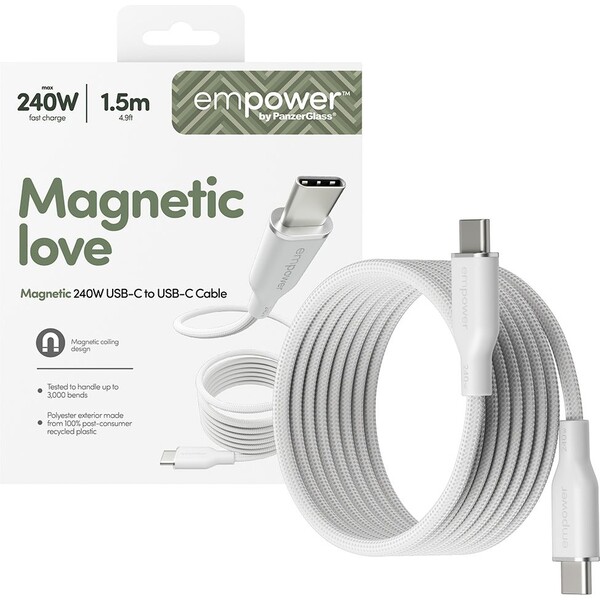 PanzerGlass-USB-C-USB-C-magneticky-napajeci-kabel-240W-1-5m-bily
