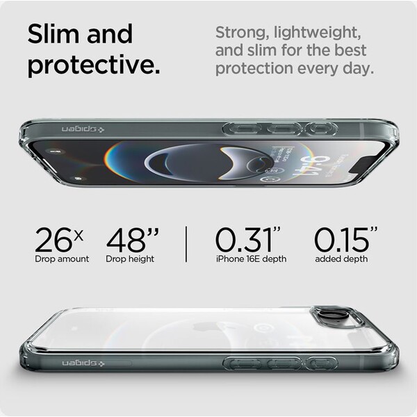 Spigen-Ultra-Hybrid-kryt-iPhone-17e-16e-sedy