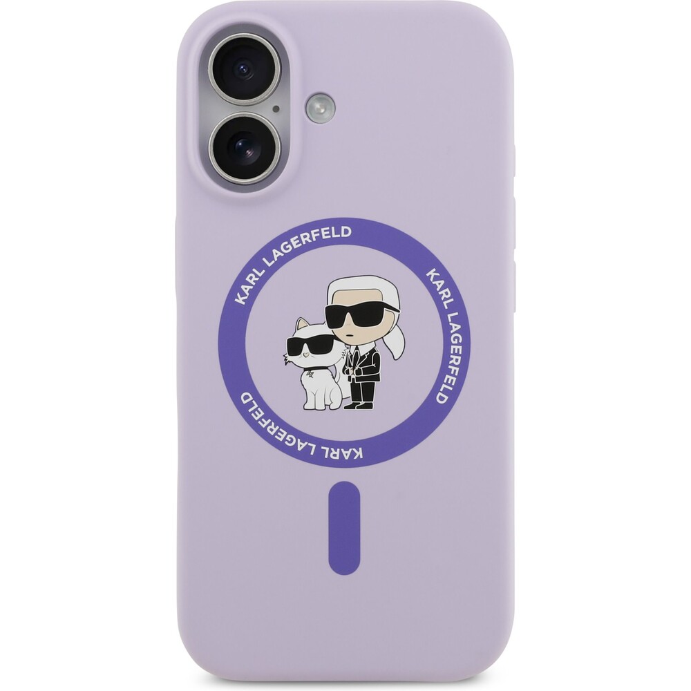 Karl-Lagerfeld-Liquid-Silicone-Karl-and-Choupette-MagSafe-kryt-iPhone-17-fialovy