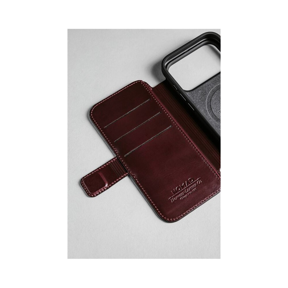 Nomad-Modern-Leather-Folio-Horween-MagSafe-kozene-pouzdro-iPhone-17-Pro-Max-Burgundy