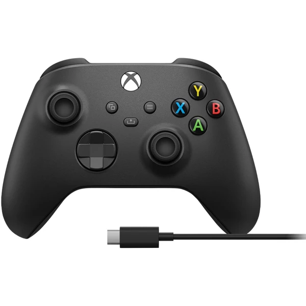 Xbox Wireless Controller černý + USB-C kabel - Herní ovladače - Hlavní obrázek