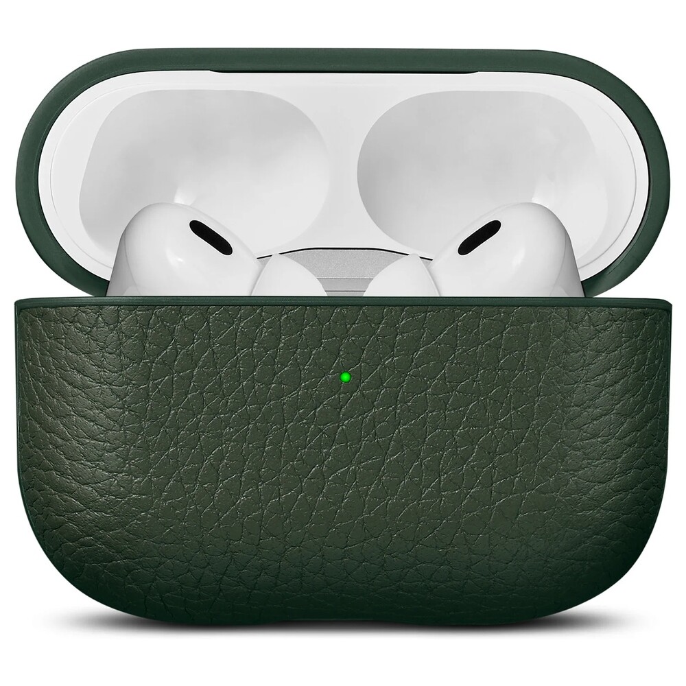Woolnut-Leather-kozene-pouzdro-pro-AirPods-Pro-2-generace-tmave-zelene