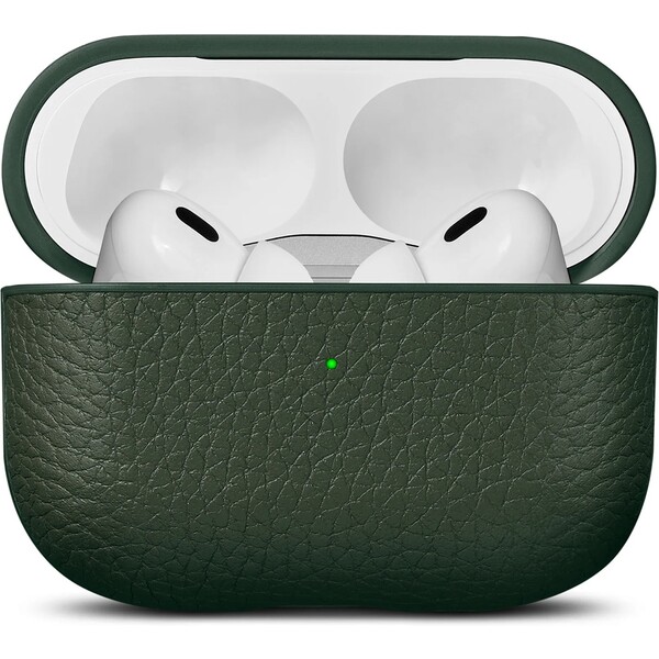 Woolnut-Leather-kozene-pouzdro-pro-AirPods-Pro-2-generace-tmave-zelene