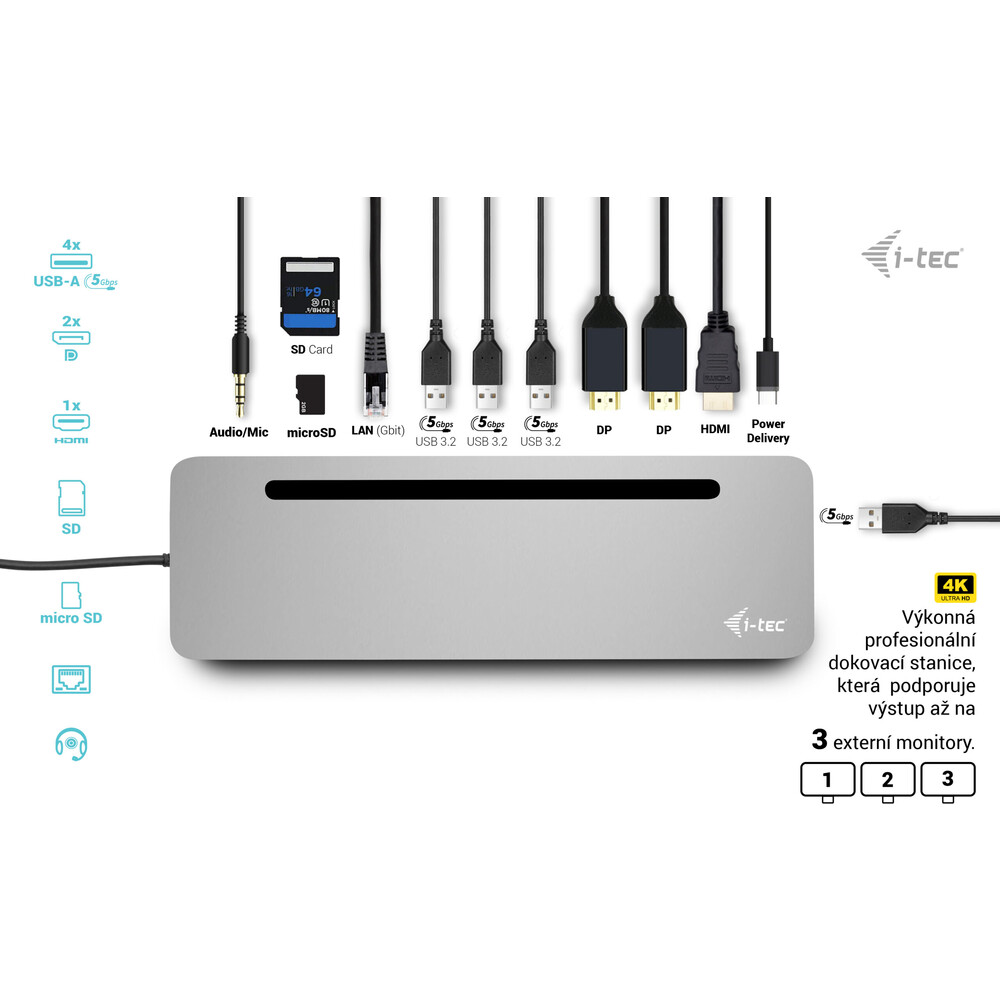 i-tec-USB-C-Metal-Ergonomic-4K-3x-Display-dokovaci-stanice-s-PD-100W-i-tec-nabijecka-100W
