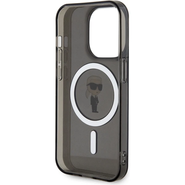 Karl Lagerfeld IML Ikonik MagSafe Kryt iPhone 15 Pro černý - Pouzdra - Obrázek 97X4000701