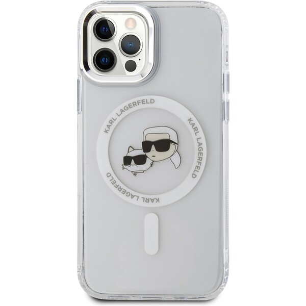 Karl-Lagerfeld-IML-K-CH-Heads-Metal-Frame-MagSafe-zadni-kryt-pro-iPhone-12-12-Pro-ciry