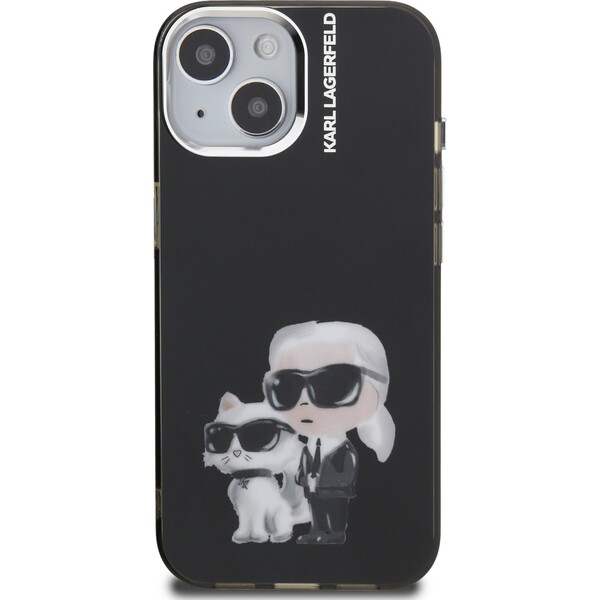Karl-Lagerfeld-IML-Aquarelle-Karl-and-Choupette-kryt-iPhone-15-cerny