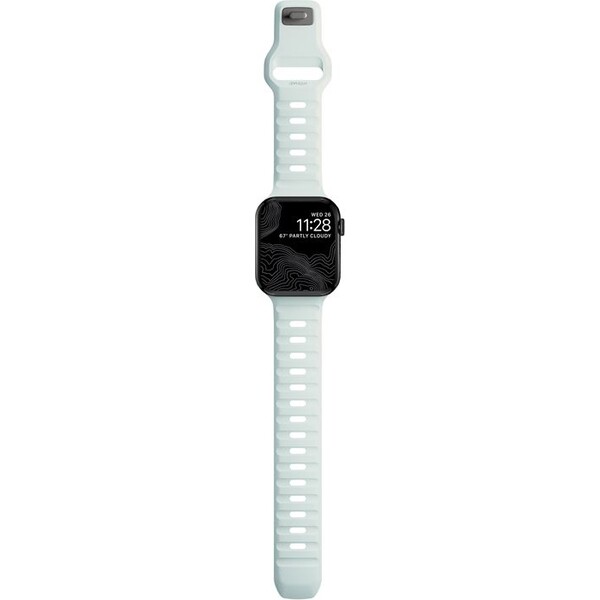 Nomad-Sport-Strap-S-M-reminek-pro-Apple-Watch-42-41-40-38mm-Ice-Blue-Glow