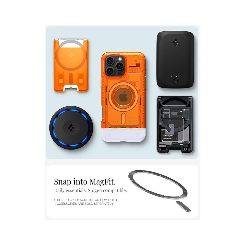 Spigen-Classic-C1-MagSafe-kryt-iPhone-16-Pro-tangerine