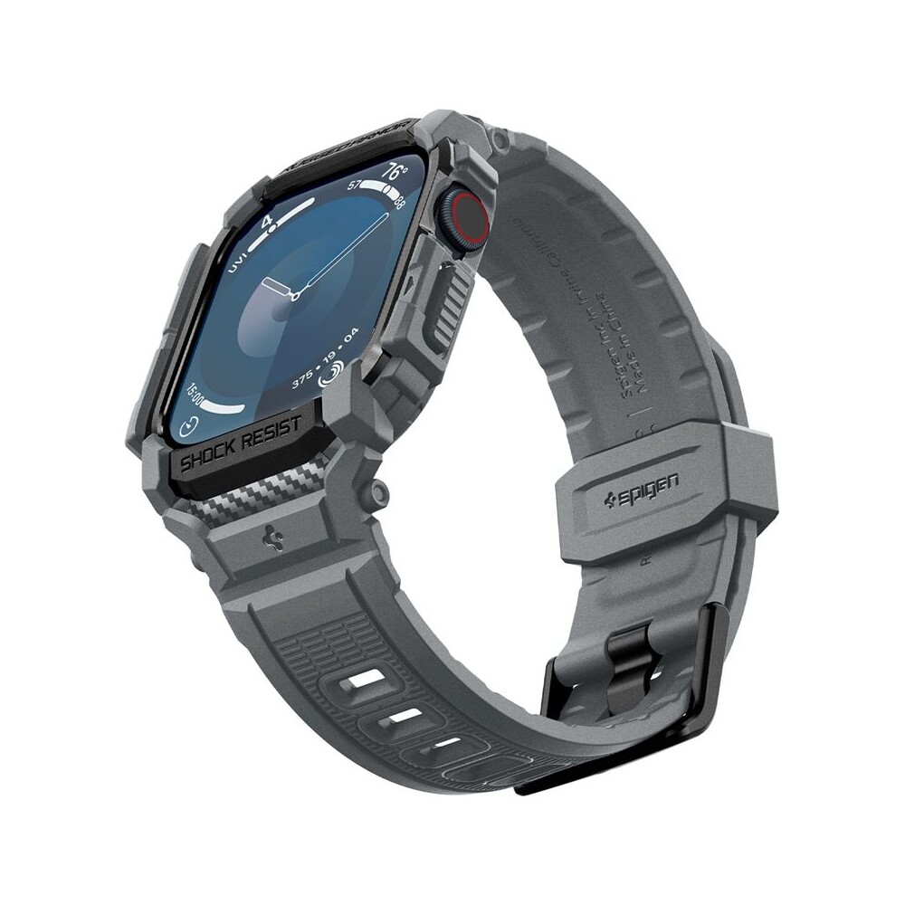 Spigen-Rugged-Armor-Pro-reminek-s-pouzdrem-Apple-Watch-10-11-46mm-sedy