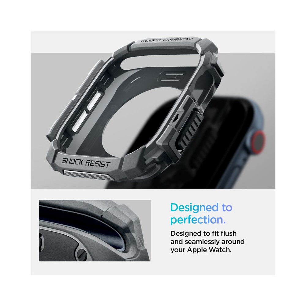 Spigen-Rugged-Armor-kryt-pro-Apple-Watch-10-11-46mm-tmave-sedy
