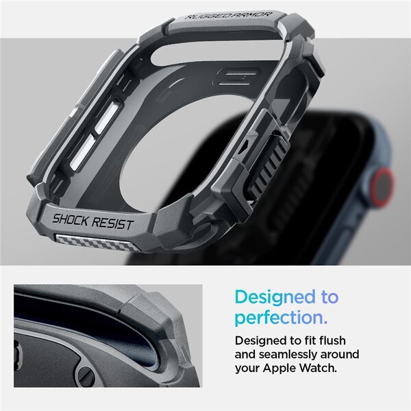 Spigen-Rugged-Armor-kryt-pro-Apple-Watch-10-11-46mm-tmave-sedy