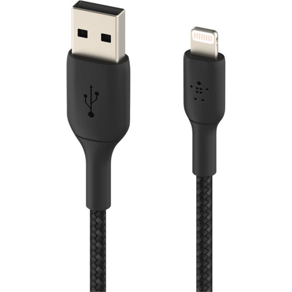 Belkin-BOOST-Charge-Braided-Lightning-USB-A-napajeci-kabel-1m-cerny