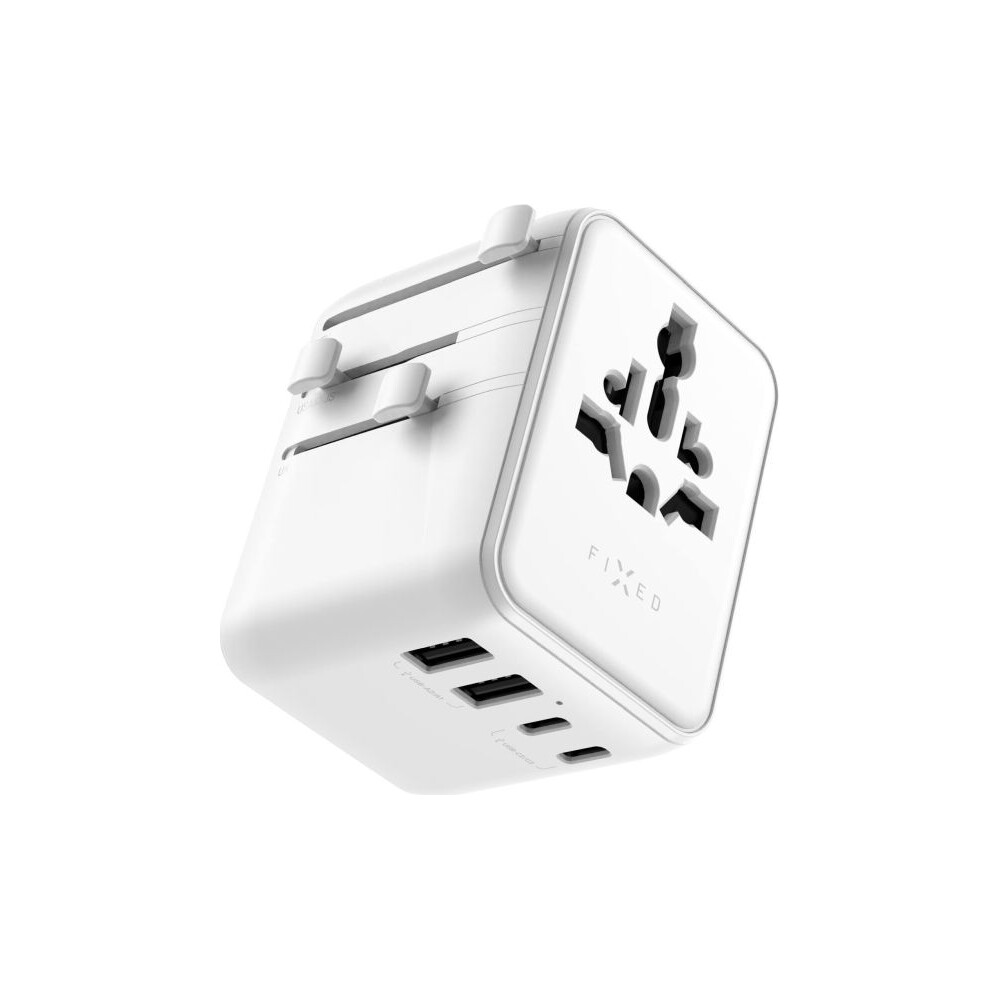 FIXED-Voyager-70W-cestovni-adapter-pro-EU-UK-USA-AUS-3xUSB-C-a-2xUSB-GaN-PD-bily
