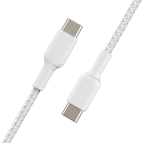 Belkin-BOOST-Charge-Braided-USB-C-USB-C-napajeci-kabel-60W-1m-bily