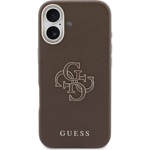 Guess-PU-Resin-Logo-kryt-iPhone-17-hnedy
