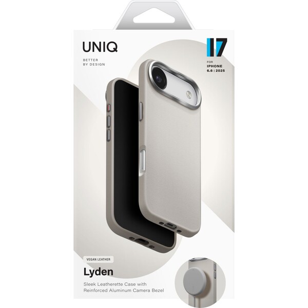 UNIQ-Lyden-Premium-Leatherette-MagClick-MagSafe-kryt-iPhone-Air-Clay