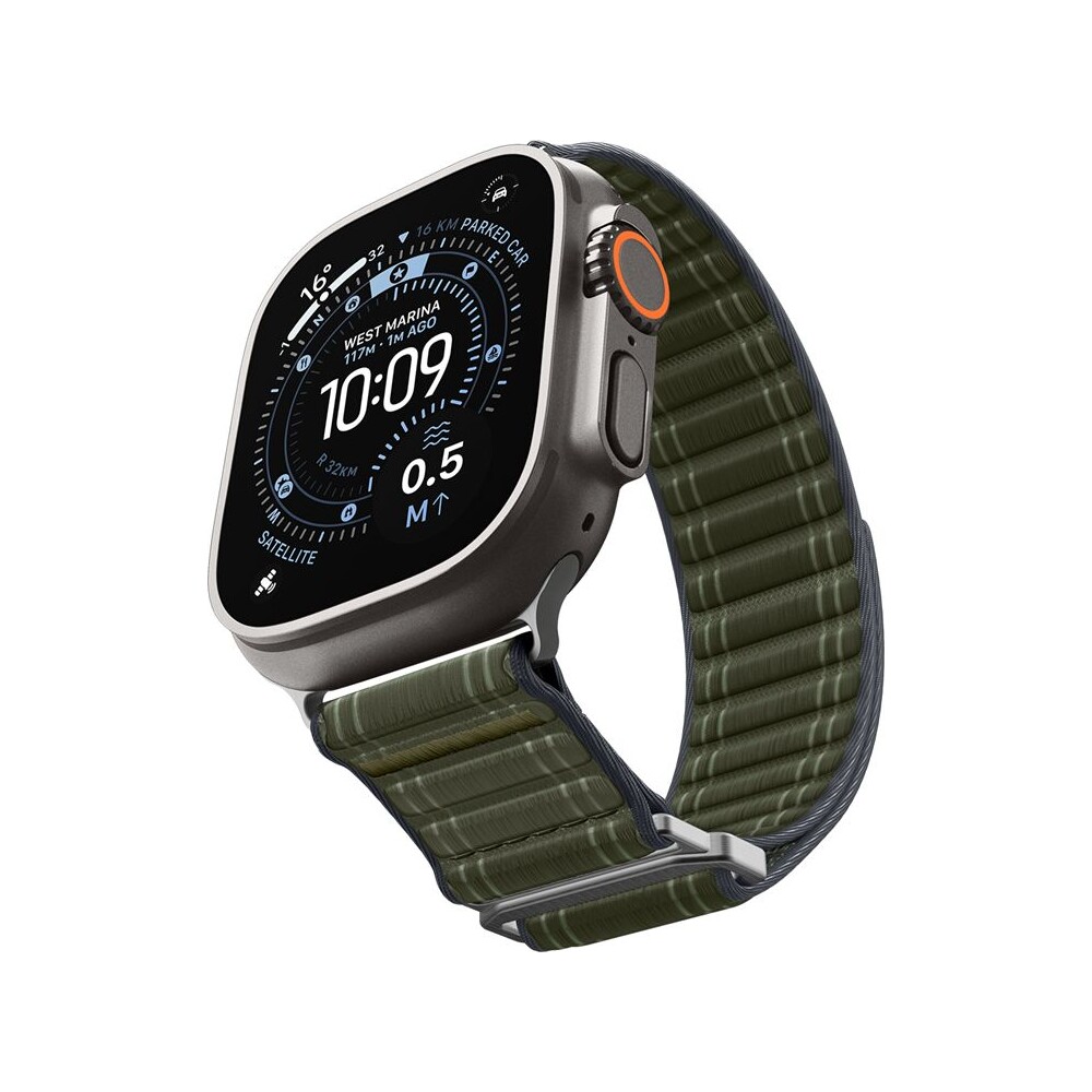 Spigen-Fabric-Band-reminek-hook-and-loop-Apple-Watch-49-46-45-44mm-zeleny