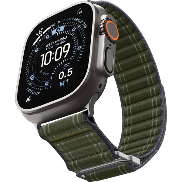 Spigen-Fabric-Band-reminek-hook-and-loop-Apple-Watch-49-46-45-44mm-zeleny