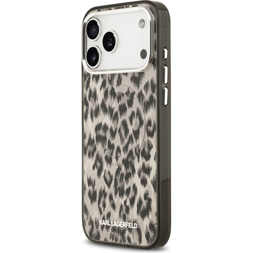 Karl-Lagerfeld-IML-Leopard-MagSafe-Zadni-Kryt-pro-iPhone-17-Pro-Max-hnedy
