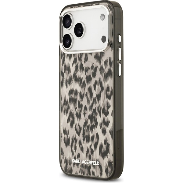 Karl-Lagerfeld-IML-Leopard-MagSafe-Zadni-Kryt-pro-iPhone-17-Pro-Max-hnedy